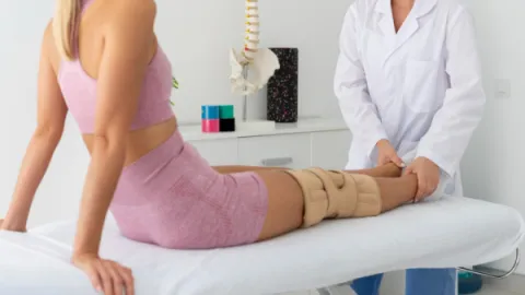 Foto demonstrativa de Fisioterapia após cirurgia: recuperação segura passo a passo
